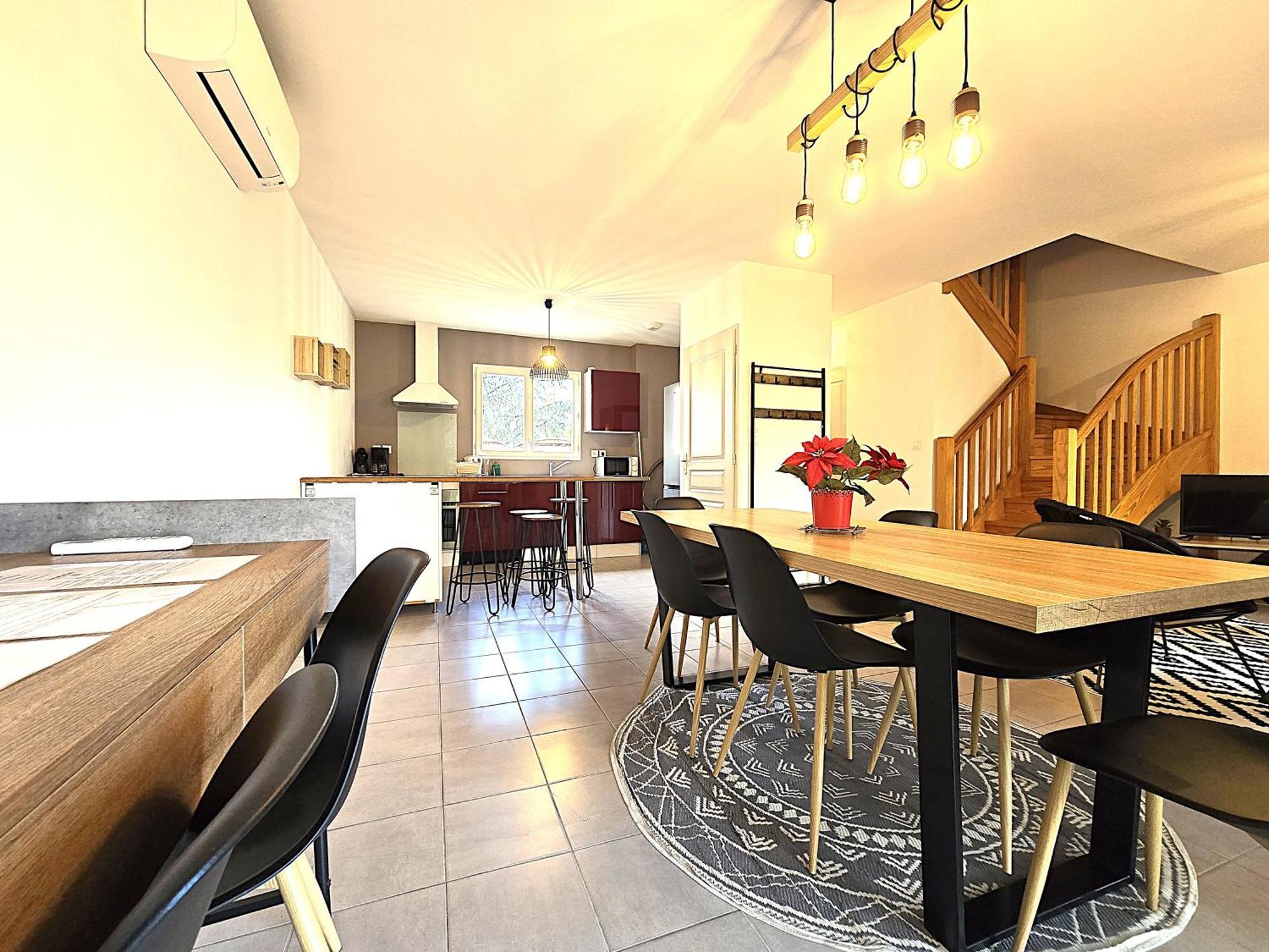 Le Clos Andree - Charmante Maison 8 Personnes - 5 Lits - Climatisation Reversible - Parking 3 Vehicules - Garage - Zone Nord Montauban - Terrasse Et Jardin المظهر الخارجي الصورة